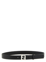 Fendi Black Calfskin Leather Belts