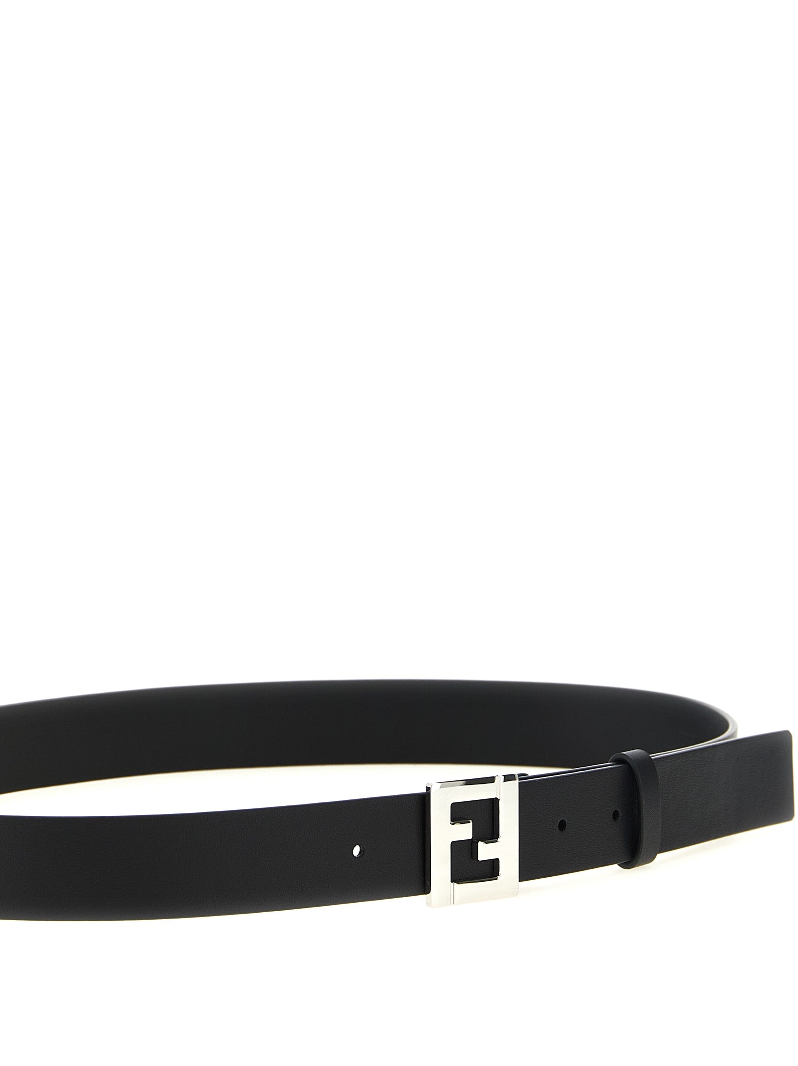 Fendi Black Calfskin Leather Belts