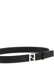 Fendi Black Calfskin Leather Belts