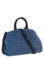 Ferragamo Blue Fabric Handbag