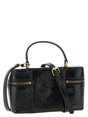 PINKO Black Calfskin Crossbody Bag