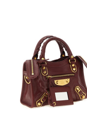 Balenciaga Bordeaux Goat Leather Mini Handbag