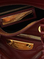 Balenciaga Bordeaux Goat Leather Mini Handbag
