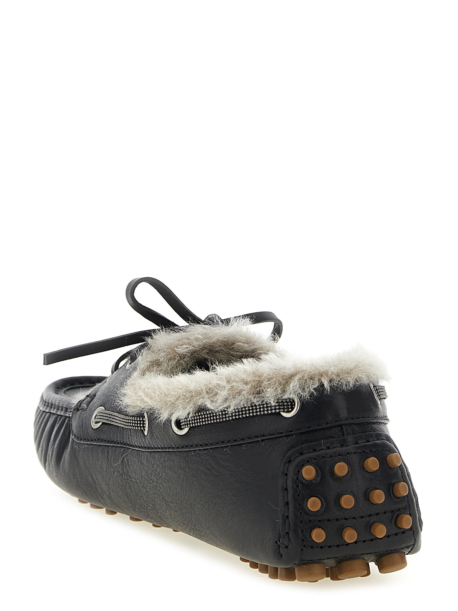 Brunello Cucinelli Black Calfskin Loafers