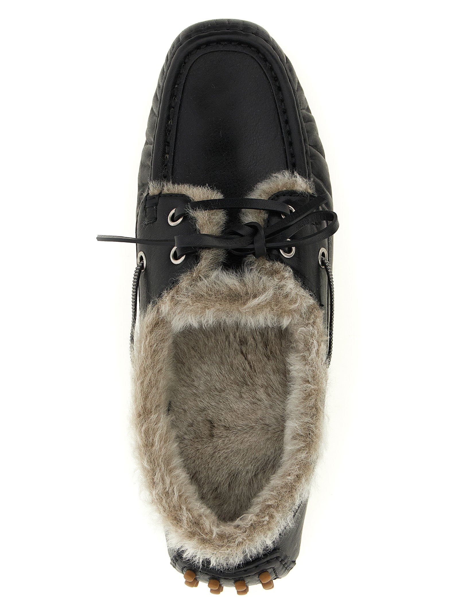 Brunello Cucinelli Black Calfskin Loafers