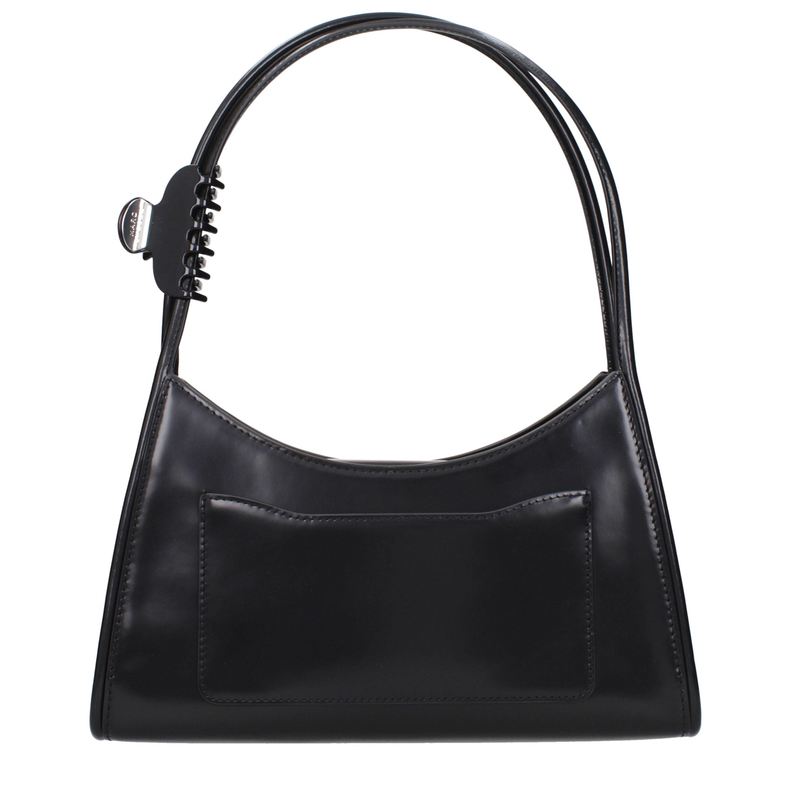 Marc Jacobs Black Leather Shoulder Bags