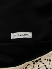 Magda Butrym White/Black Silk Clutch Bag