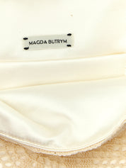 Magda Butrym Cream White Silk Clutch