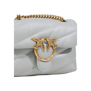 PINKO Gray Leather Handbags