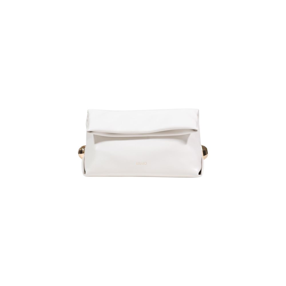 Liu Jo Cream Polyurethane Clutch Bag