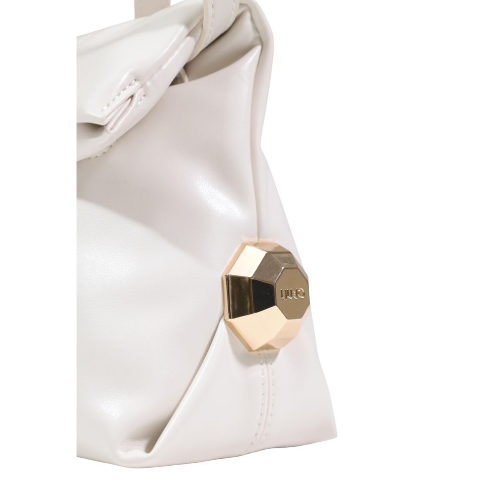 Liu Jo Cream Polyurethane Clutch Bag