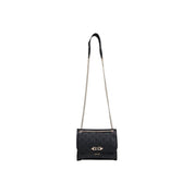 Guess Black Polyurethane Convertible Xbody Flap Handbag