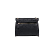 Guess Black Polyurethane Convertible Xbody Flap Handbag