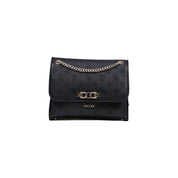 Guess Black Polyurethane Convertible Xbody Flap Handbag
