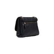 Guess Black Polyurethane Convertible Xbody Flap Handbag