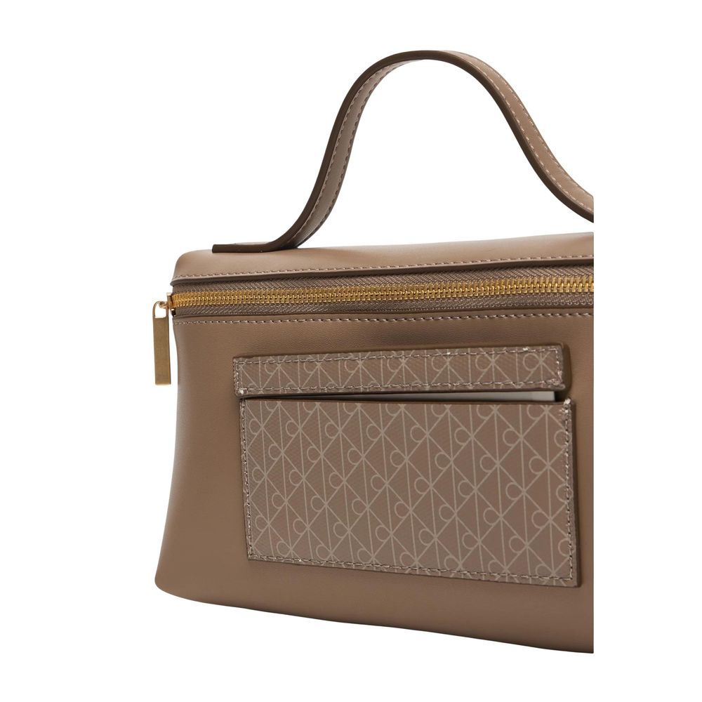 Calvin Klein Beige Polyurethane Clutch