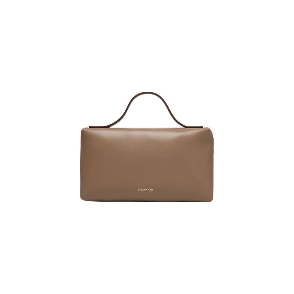 Calvin Klein Beige Polyurethane Clutch