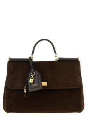 Dolce & Gabbana Brown Suede Handbags