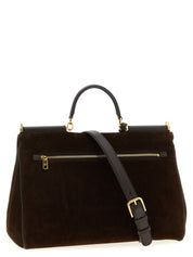 Dolce & Gabbana Brown Suede Handbags