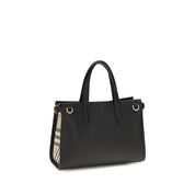 Burberry Black Calf Leather Tote Bag