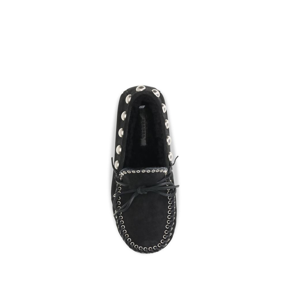 Isabel Marant Black Calf Leather Loafers