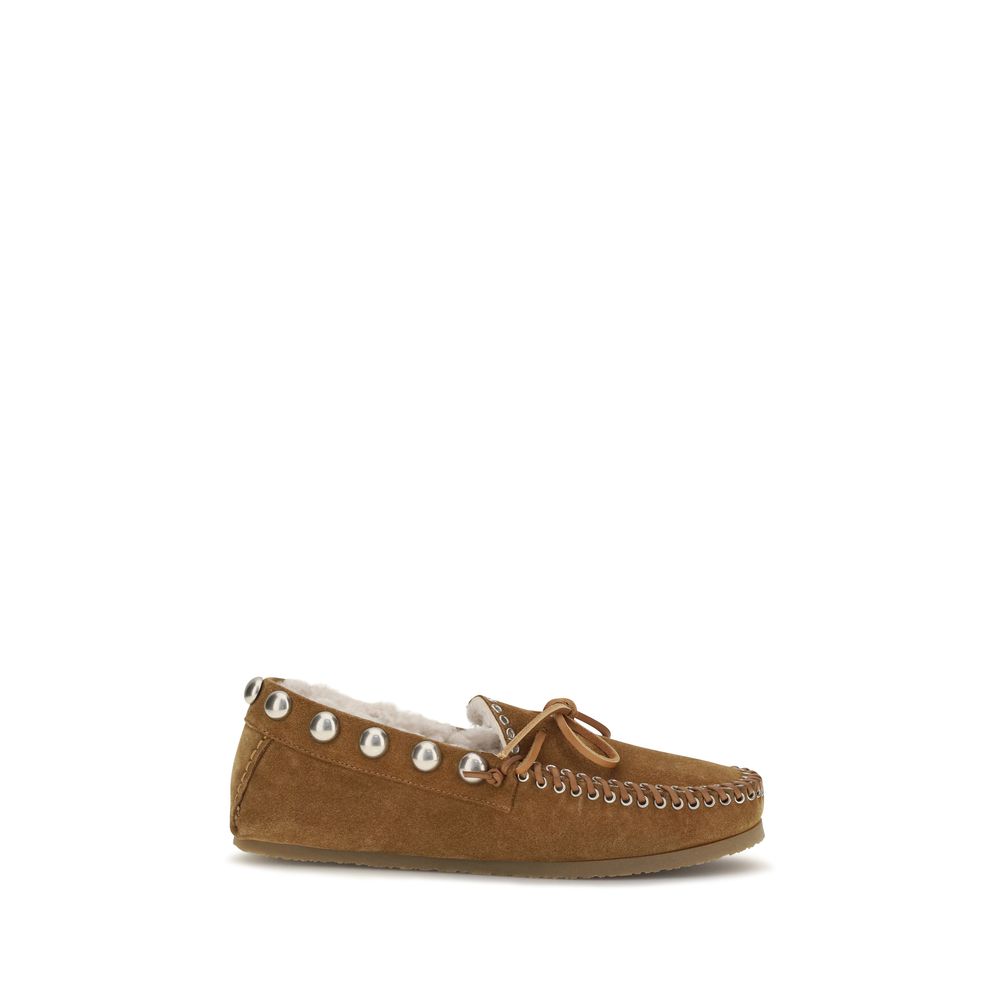 Isabel Marant Brown Calf Leather Loafers
