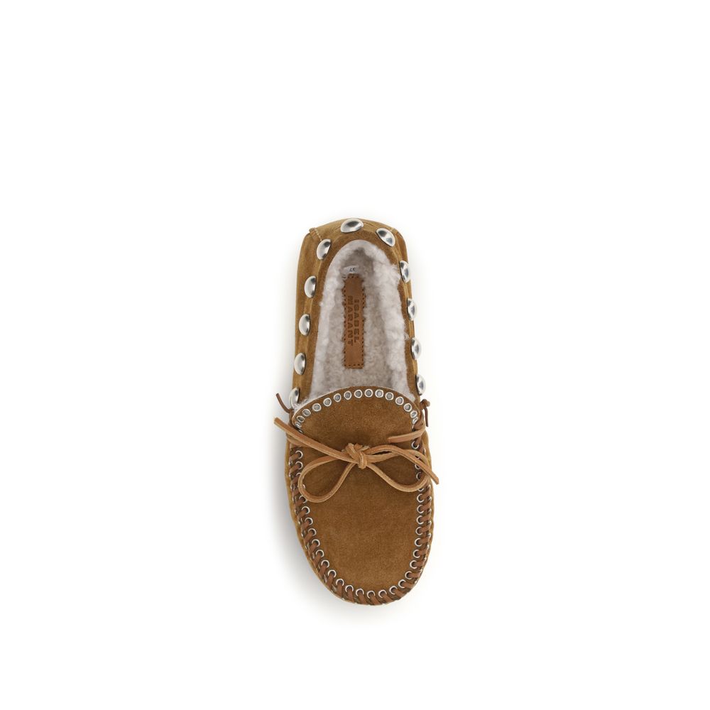 Isabel Marant Brown Calf Leather Loafers