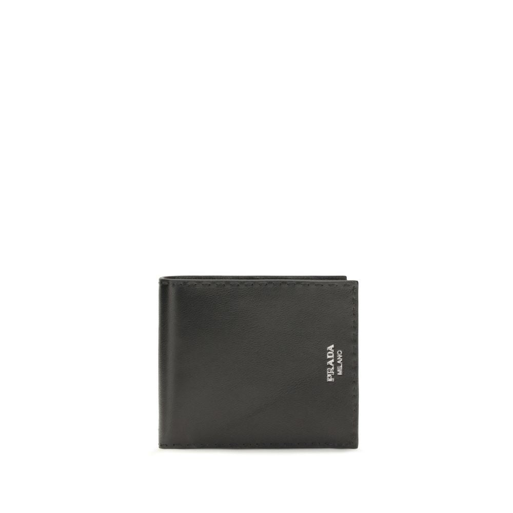 Prada Black Calf Leather Wallet
