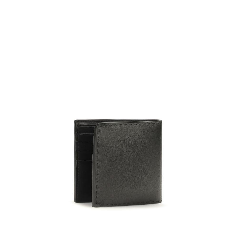Prada Black Calf Leather Wallet