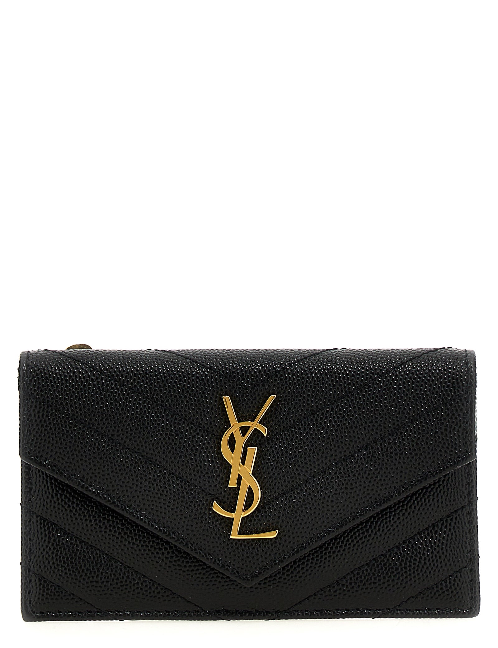 Saint Laurent Black Calfskin Cardholders