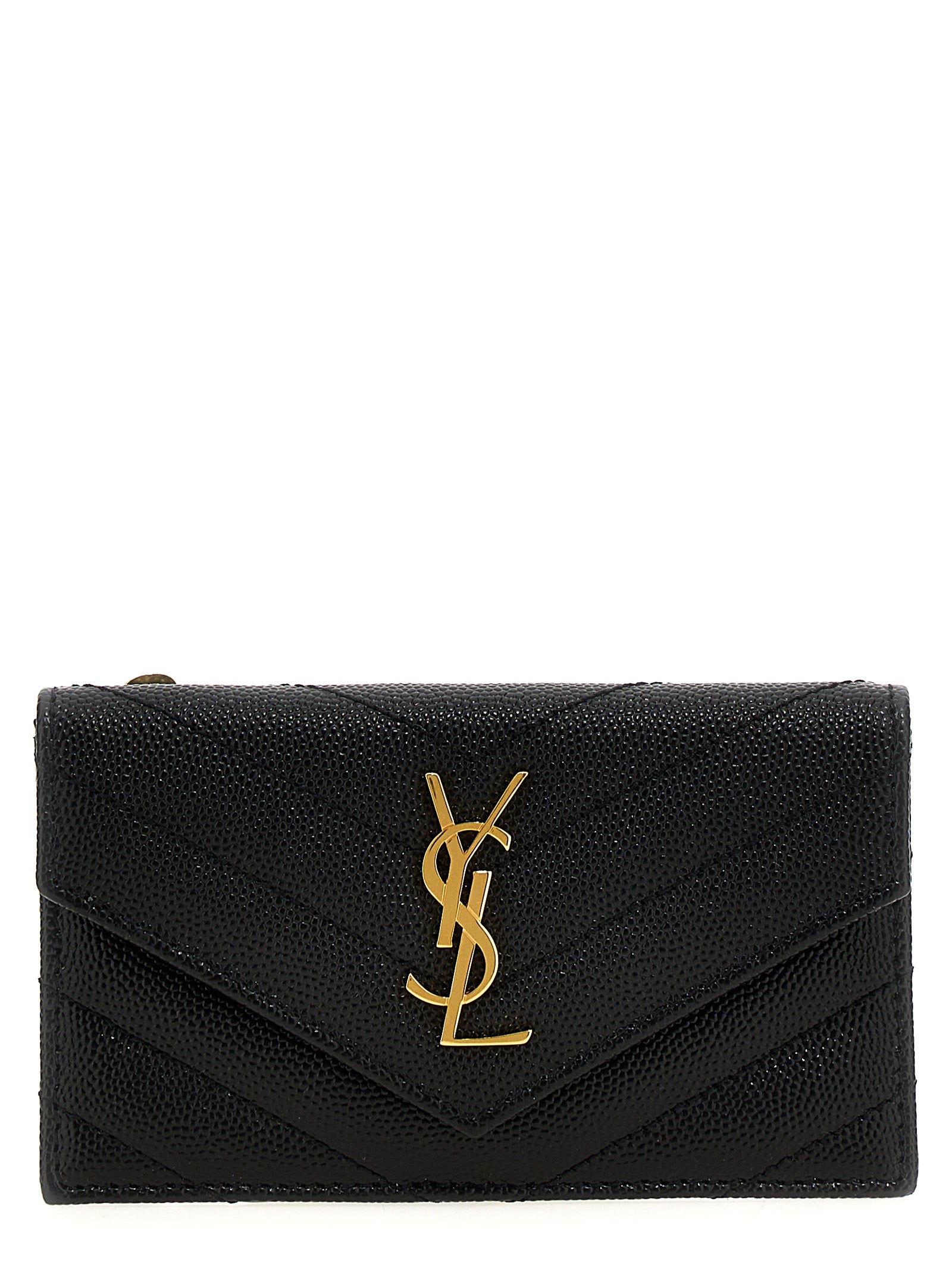 Saint Laurent Black Calfskin Cardholders