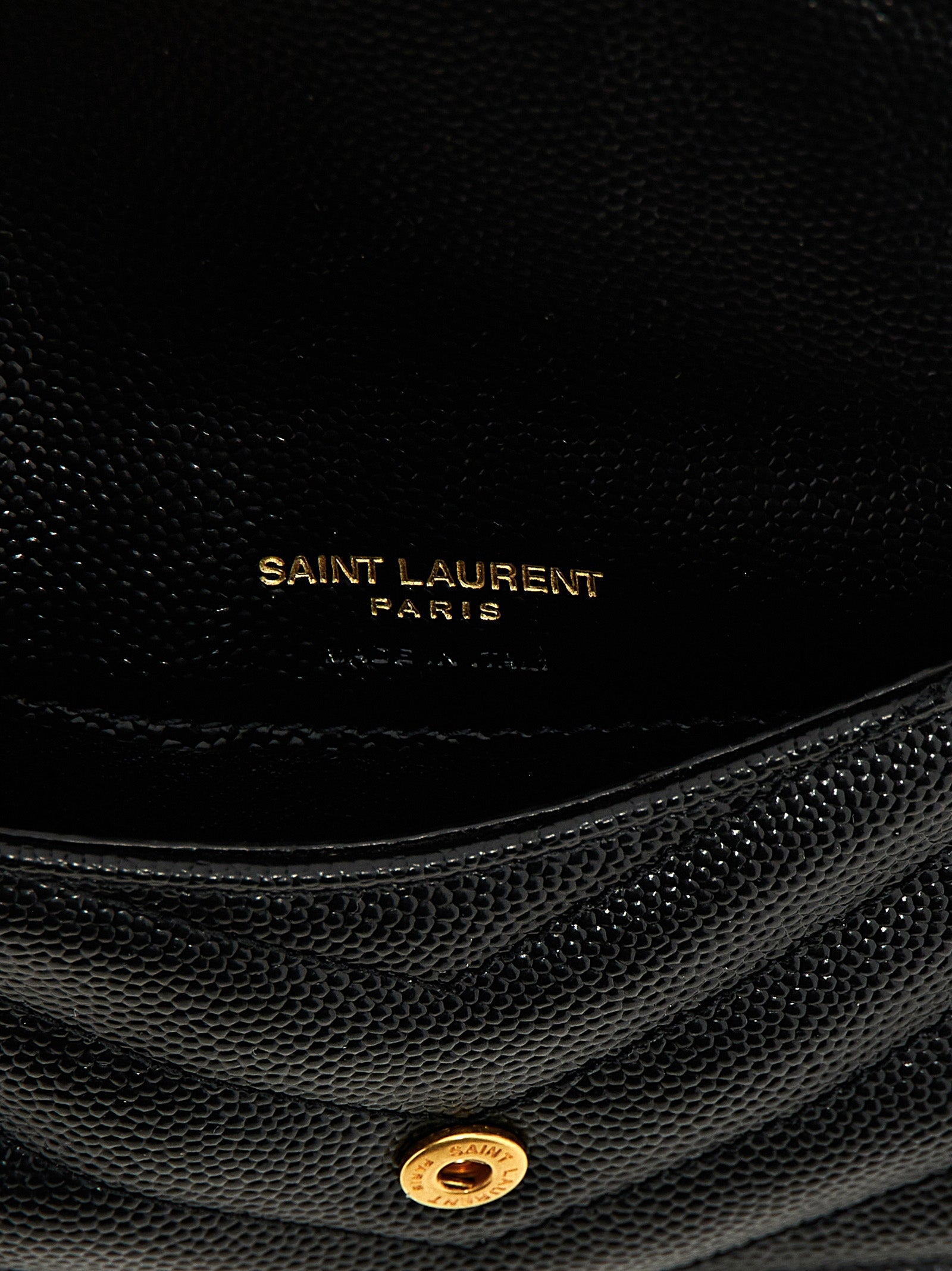 Saint Laurent Black Calfskin Cardholders