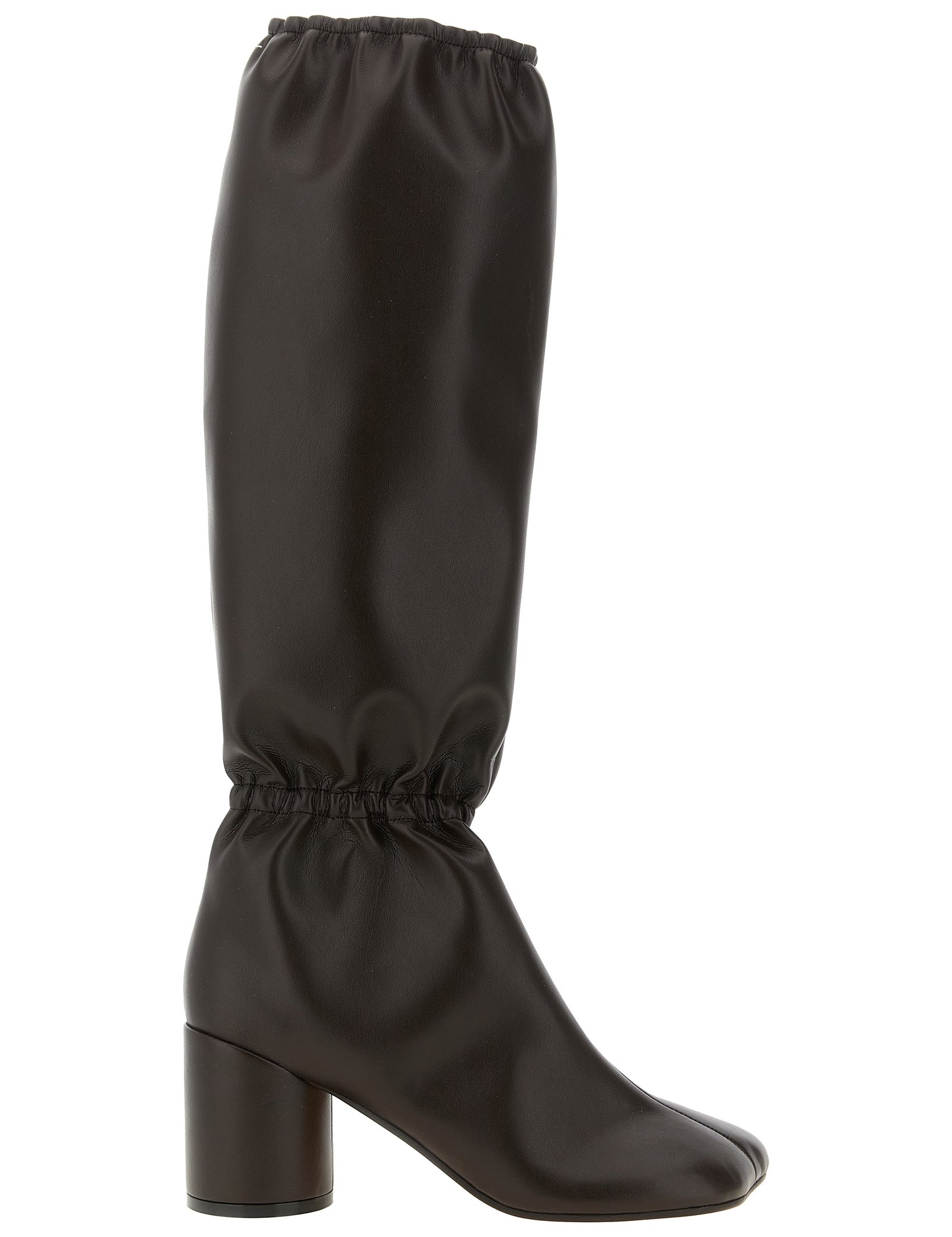 MM6 Maison Margiela Brown Polyurethane Boots