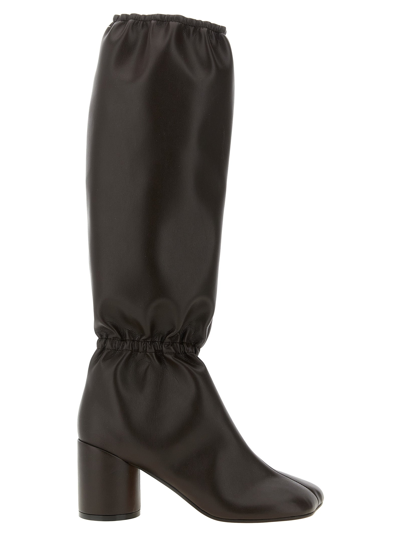 MM6 Maison Margiela Brown Polyurethane Boots