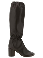 MM6 Maison Margiela Brown Polyurethane Boots