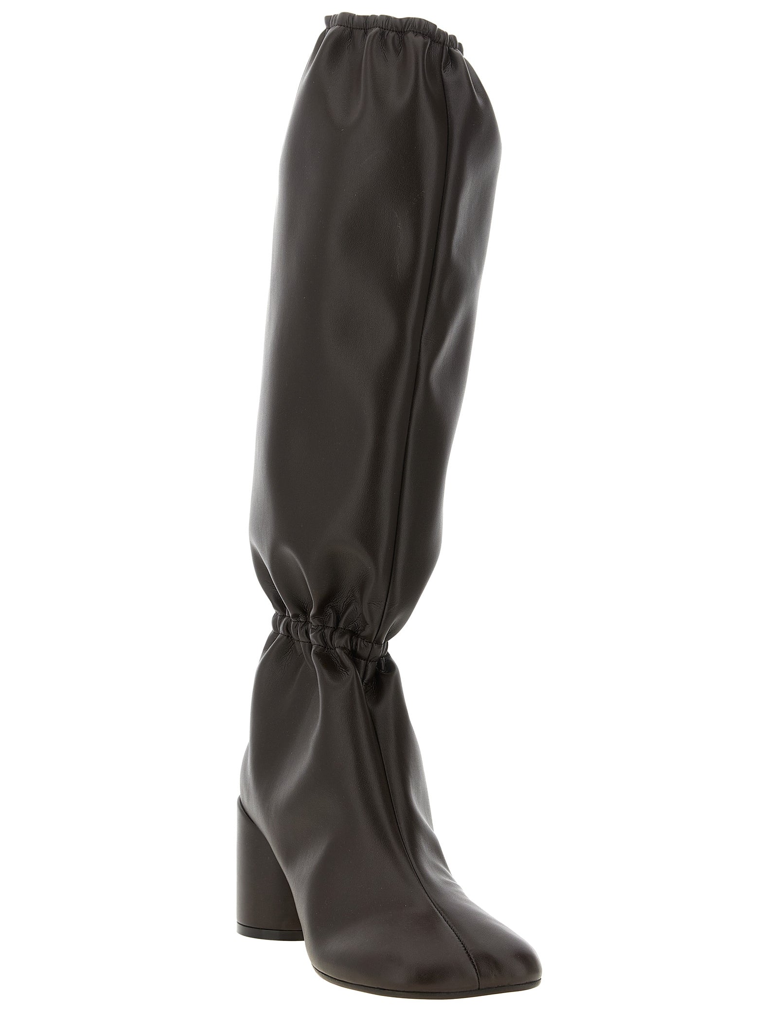 MM6 Maison Margiela Brown Polyurethane Boots