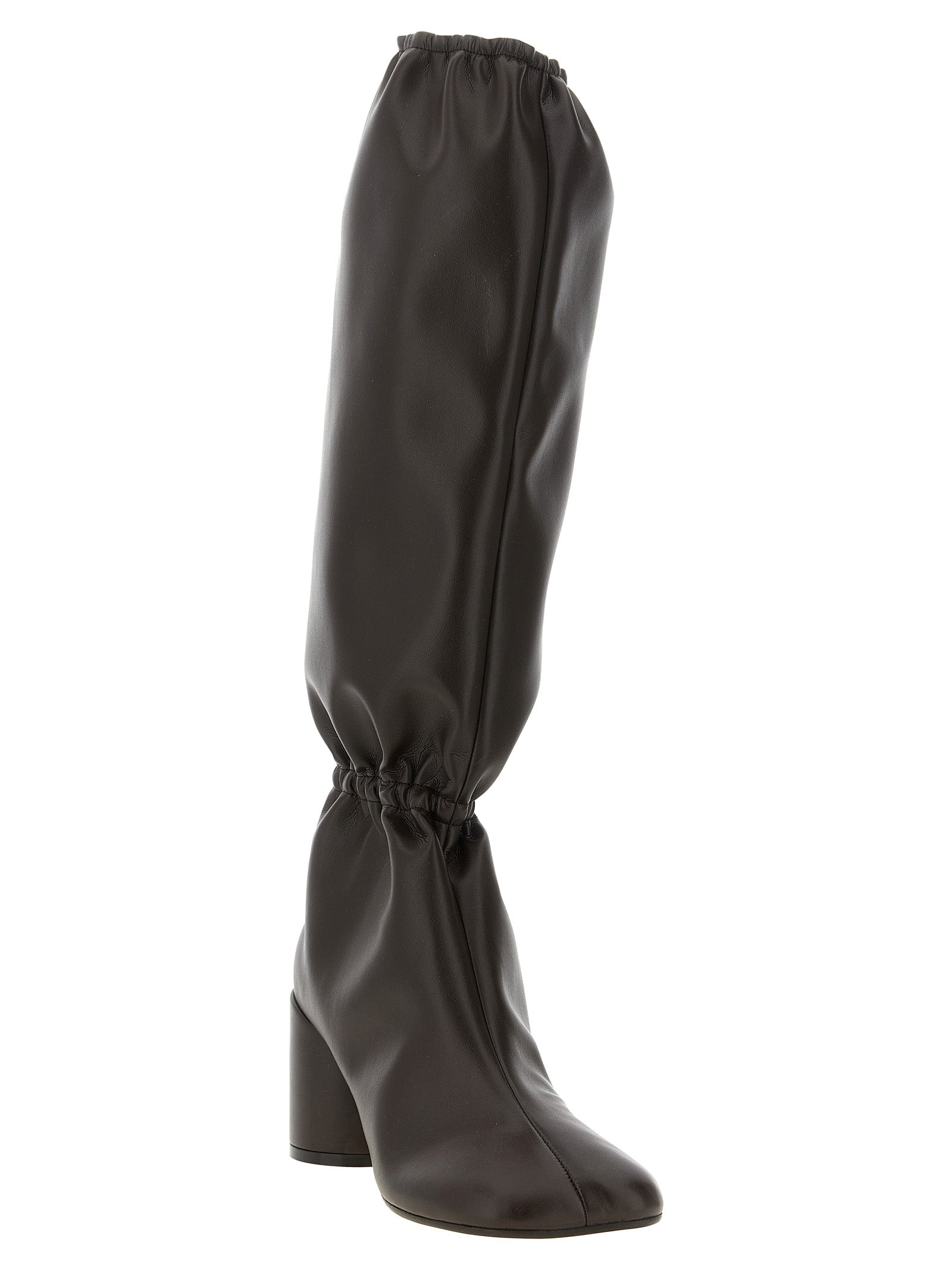 MM6 Maison Margiela Brown Polyurethane Boots