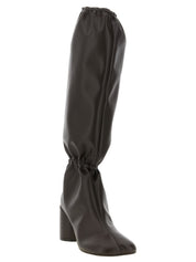 MM6 Maison Margiela Brown Polyurethane Boots