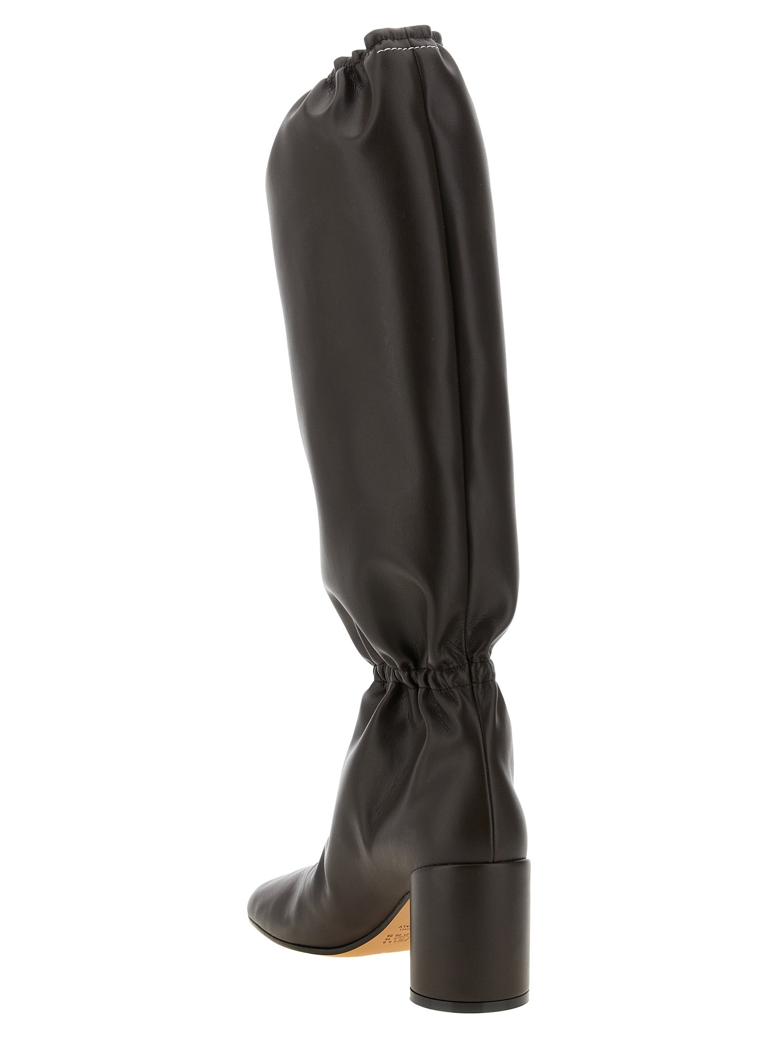 MM6 Maison Margiela Brown Polyurethane Boots