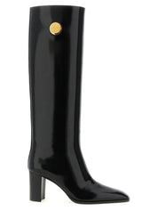 Saint Laurent Black Calfskin High Boots
