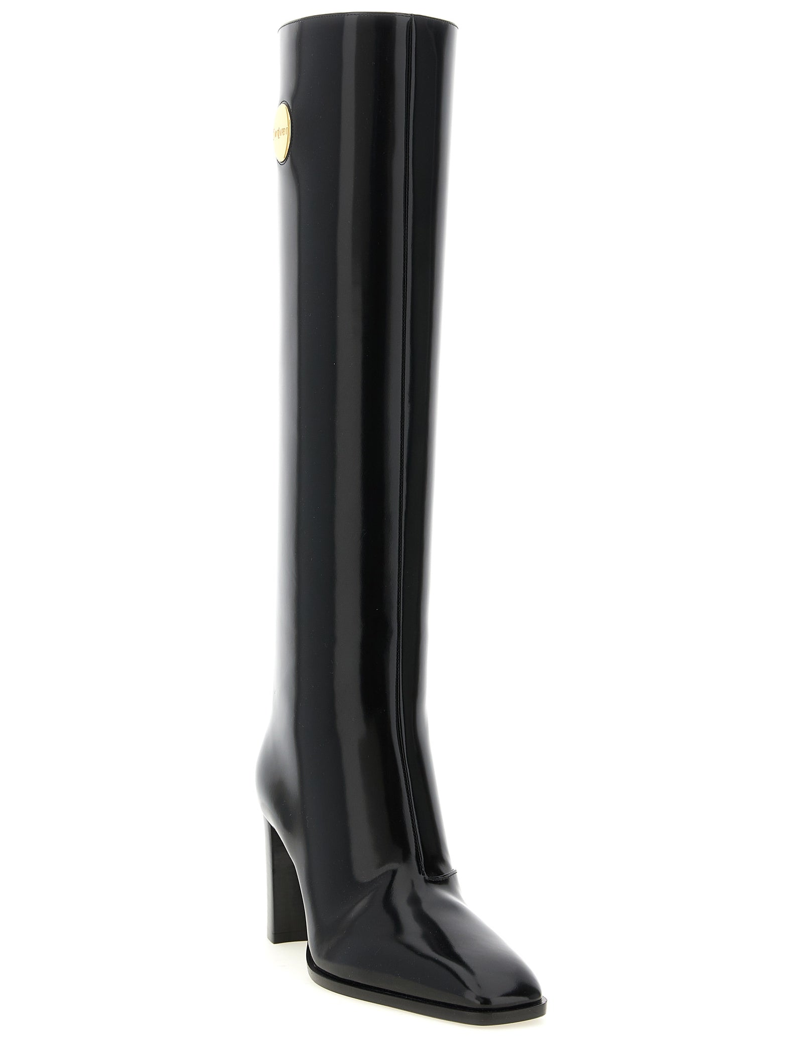 Saint Laurent Black Calfskin High Boots