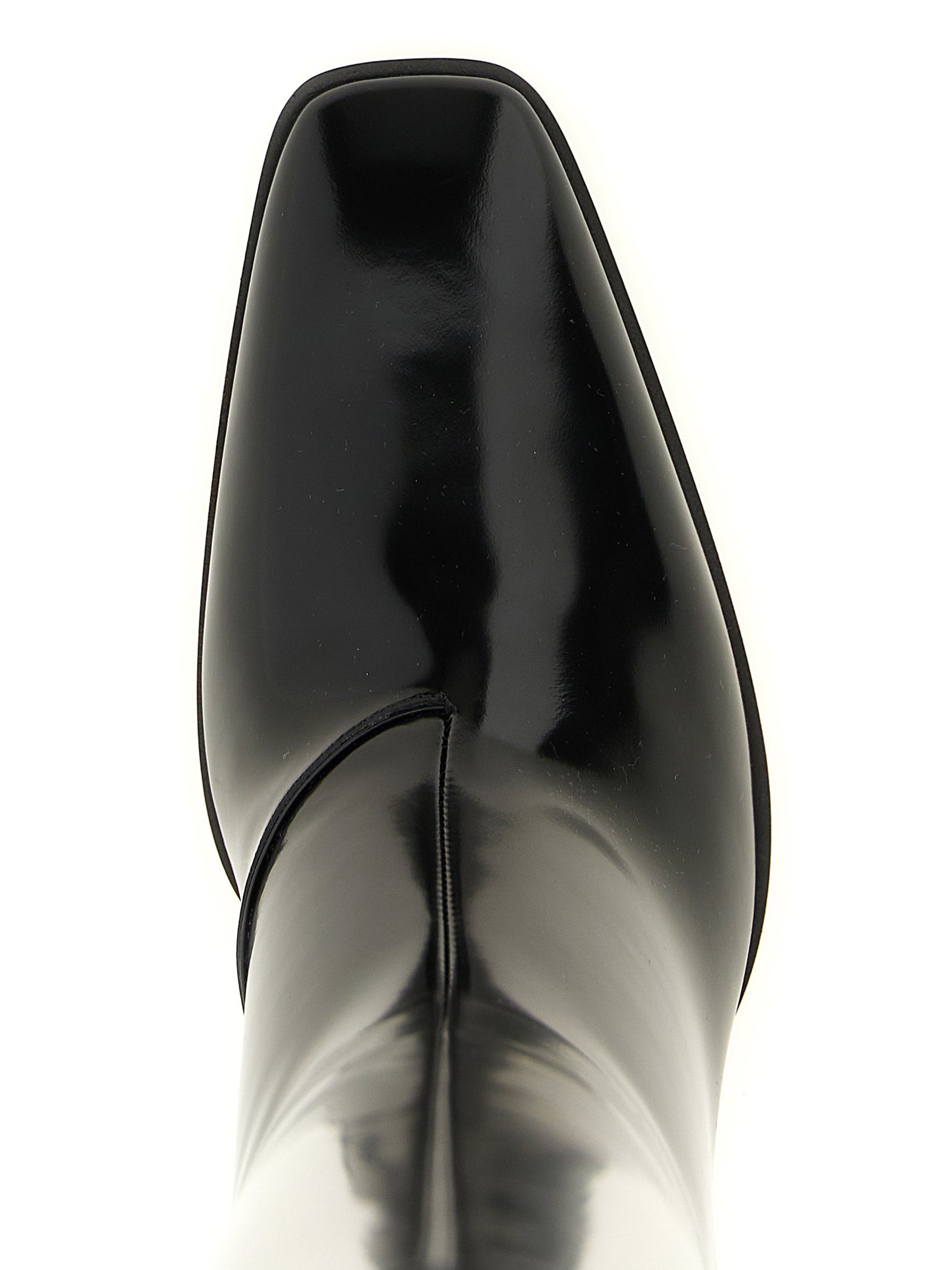 Saint Laurent Black Calfskin High Boots
