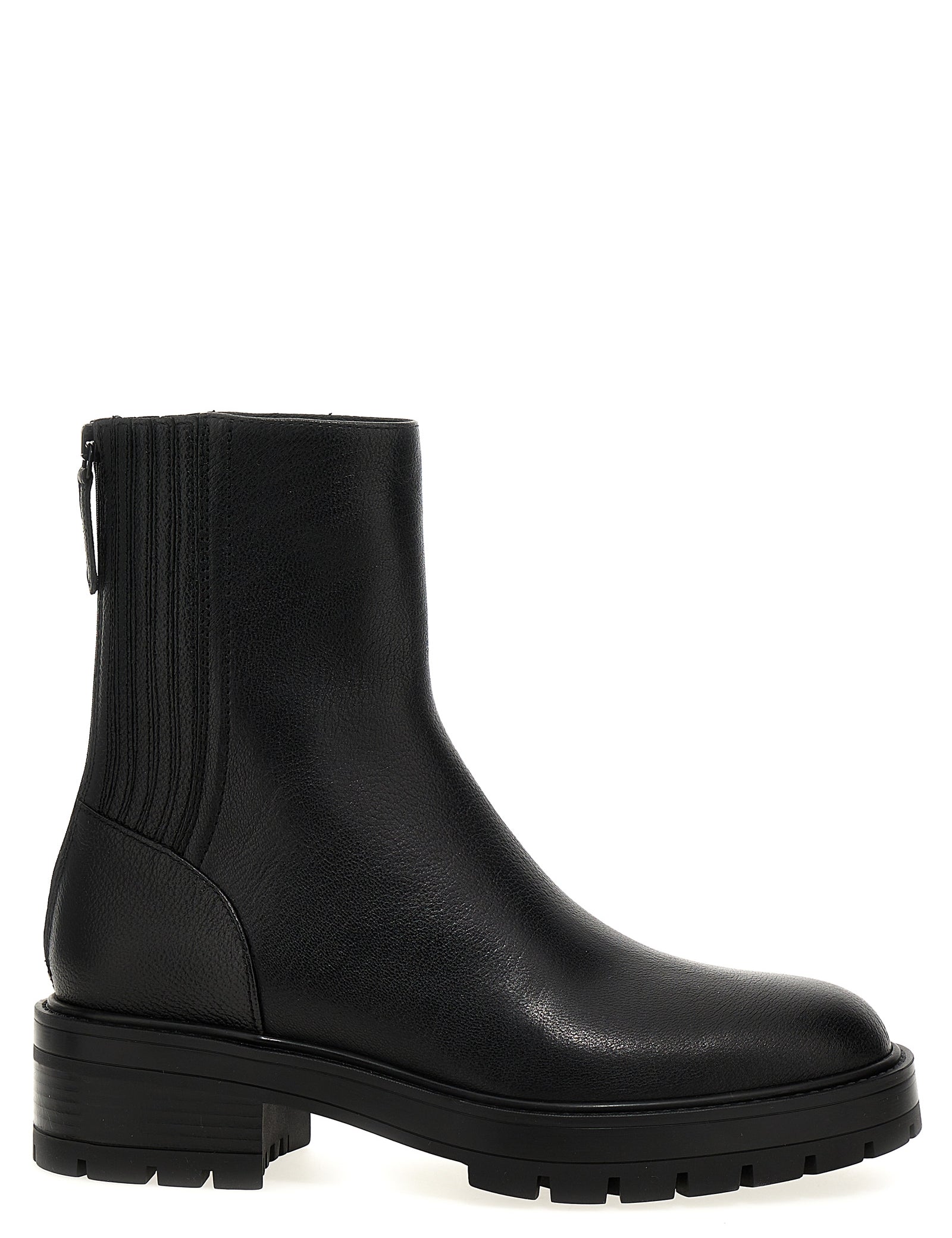 Aquazzura Black Calfskin Ankle Boots