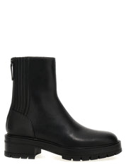Aquazzura Black Calfskin Ankle Boots