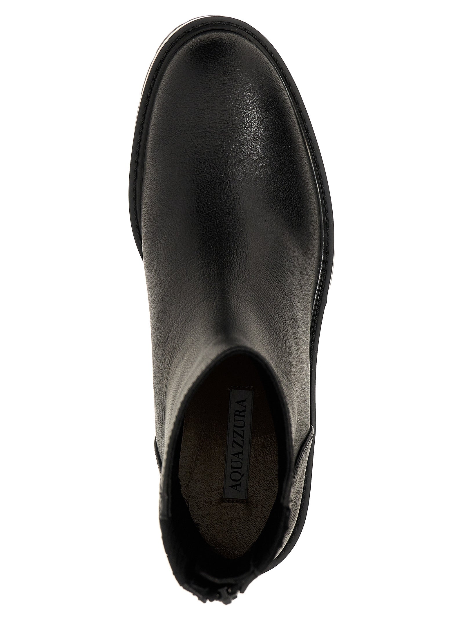 Aquazzura Black Calfskin Ankle Boots