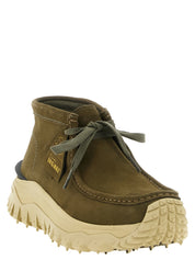 Moncler Green Leather Ankle Boots