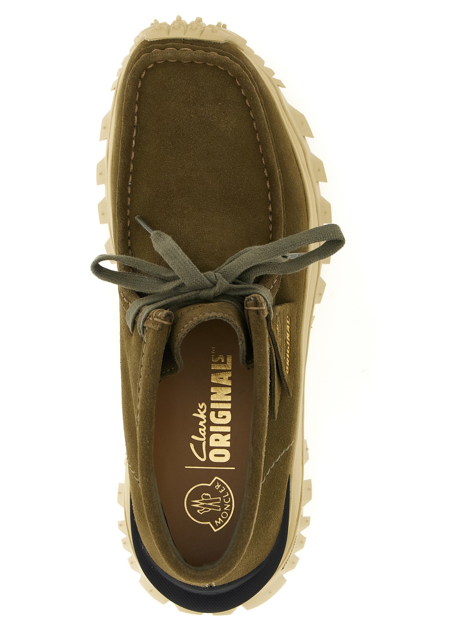 Moncler Green Leather Ankle Boots