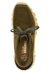 Moncler Green Leather Ankle Boots