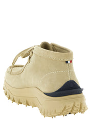 Moncler Beige Leather Ankle Boots