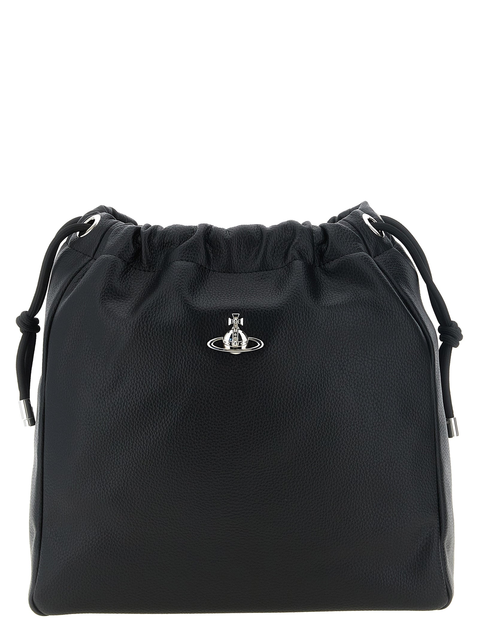Vivienne Westwood Black Polyurethane Shoulder Bag